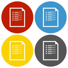 Document icon on circle buttons - Circle Series N2