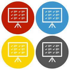 Projection Screen icon on circle buttons - Circle Series N2