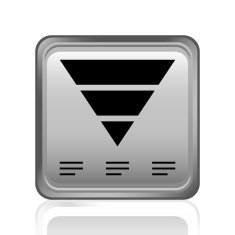 Pyramid icon on a square button - Steel Series N7