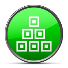 Logistics icon on a round button - Slender Series N6