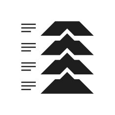 Flowchart icon on a white background - Single Series N7
