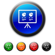 Projection Screen icon on round buttons - Shined Series N3