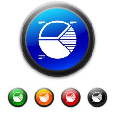 Pie Chart icon on round buttons - Shined Series N5