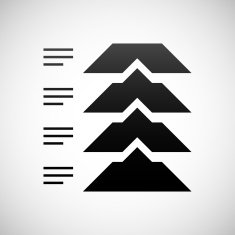Flowchart icon on a white background - Shade Series N7