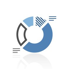 Donut Chart icon on a white background - Royal Series N3