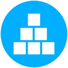 Logistics icon on a round button - Round Series N4