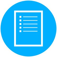 Document icon on a round button - Round Series N4