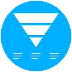 Pyramid icon on a round button - Round Series N7