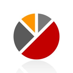 Pie Chart icon on a white background - Pro Series N3