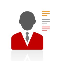 Businessman icon on a white background - Pro Series N10