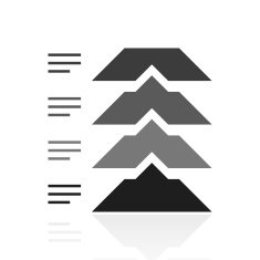 Flowchart icon on a white background - Prime Series N7