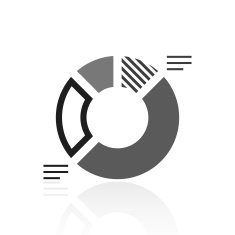 Donut Chart icon on a white background - Prime Series N3