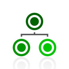 Organization Chart icon on a white background - Fresh Series N3