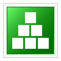 Logistics icon on a square button - Flat Series N4