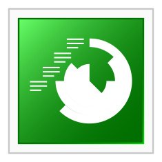 Coxcomb Chart icon on a square button - Flat Series N3