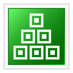 Logistics icon on a square button - Flat Series N6