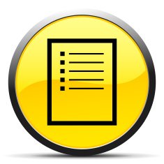 Document icon on a round button - Curve Series N4