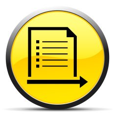 Document icon on a round button - Curve Series N5