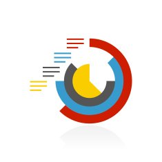 Coxcomb Chart icon on a white background - Color Series N3