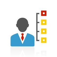 Businessman icon on a white background - Color Series N12