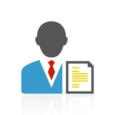 Businessman icon on a white background - Color Series N14