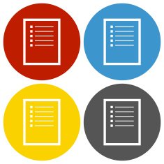 Document icon on circle buttons - Circle Series N4