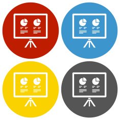Projection Screen icon on circle buttons - Circle Series N3