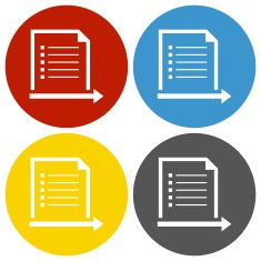 Document icon on circle buttons - Circle Series N5