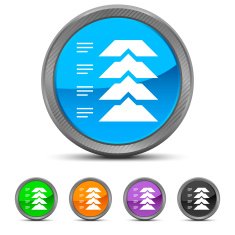 Flowchart icon on circle buttons - Circled Series N6