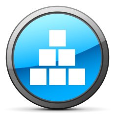 Logistics icon on a round button - Bright Series N3