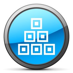 Logistics icon on a round button - Bright Series N5