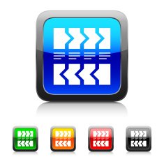 Flowchart icon on color buttons - Style Series N10