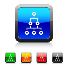 Organization Chart icon on color buttons - Style Series N4