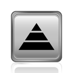 Pyramid icon on a square button - Steel Series N11
