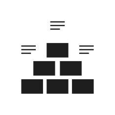Pyramid icon on a white background - Single Series N9