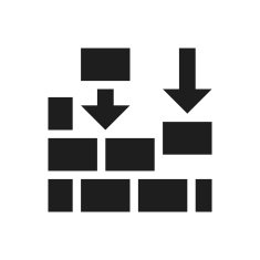 Wall icon on a white background - Single Series