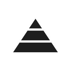 Pyramid icon on a white background - Single Series N11