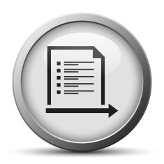 Document icon on a silver button - Silver Series N6