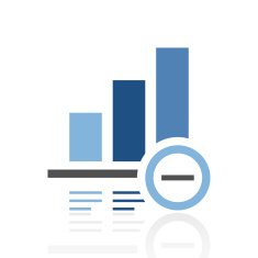 Bar Graph icon on a white background - Royal Series N16