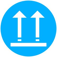 Logistics icon on a round button - Round Series N7