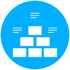Pyramid icon on a round button - Round Series N9
