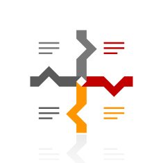 Flowchart icon on a white background - Pro Series N9