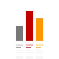 Bar Graph icon on a white background - Pro Series N18