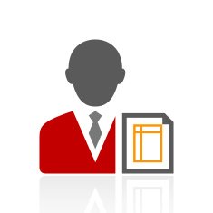 Businessman icon on a white background - Pro Series N17