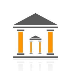 Bank icon on a white background - Pro Series N8