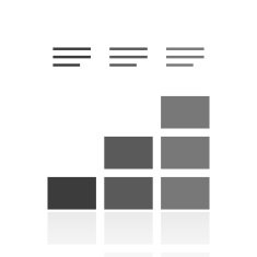 Bar Graph icon on a white background - Prime Series N17