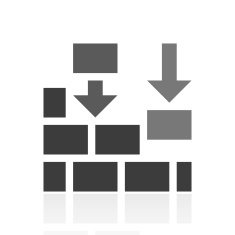 Wall icon on a white background - Prime Series