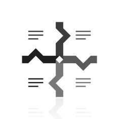 Flowchart icon on a white background - Prime Series N9