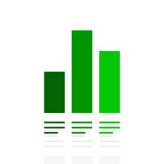 Bar Graph icon on a white background - Fresh Series N17