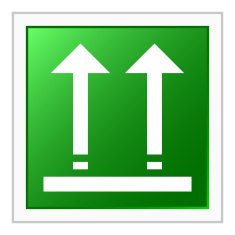 Logistics icon on a square button - Flat Series N7